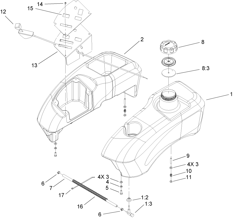 Fuel Tank and Control Assembly