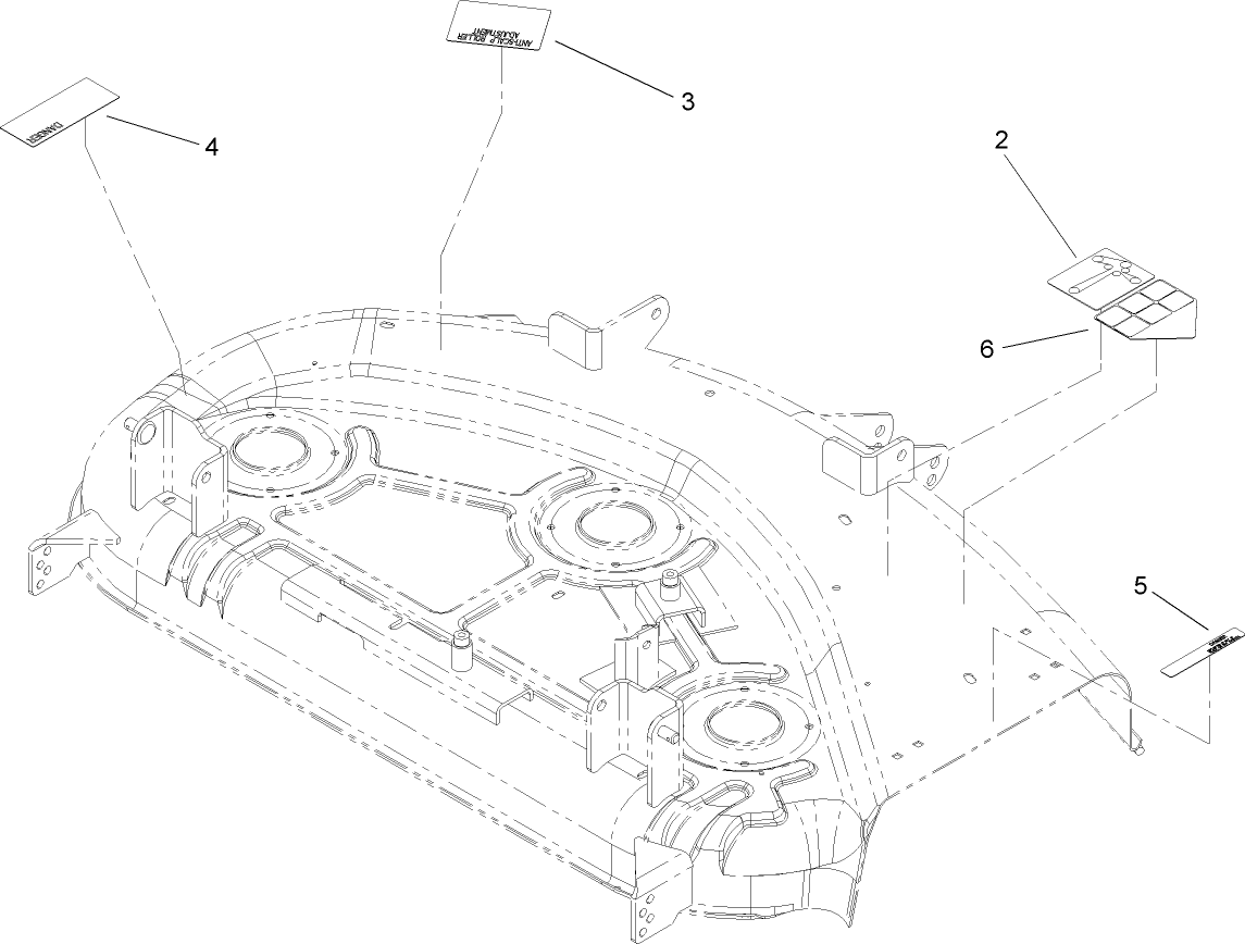 44in Deck and Decal Assembly No. 105-6967