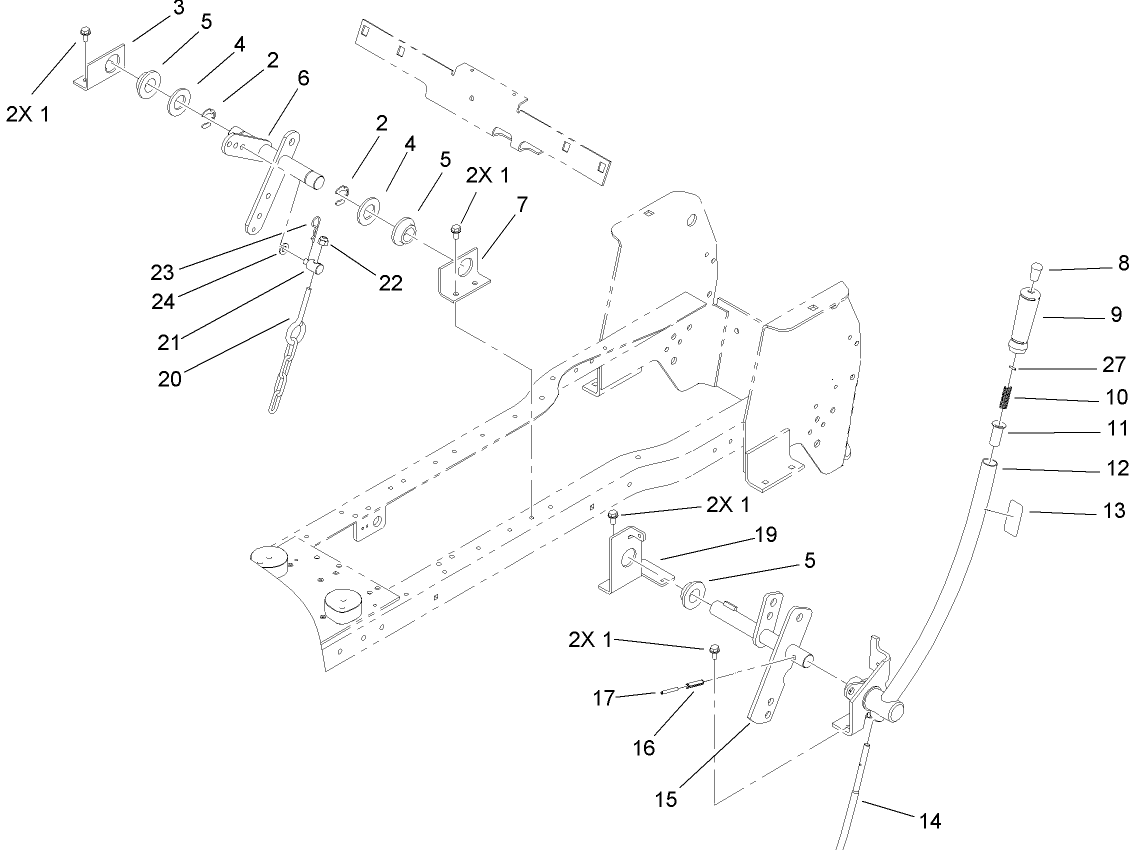Manual Lift Lever Assembly