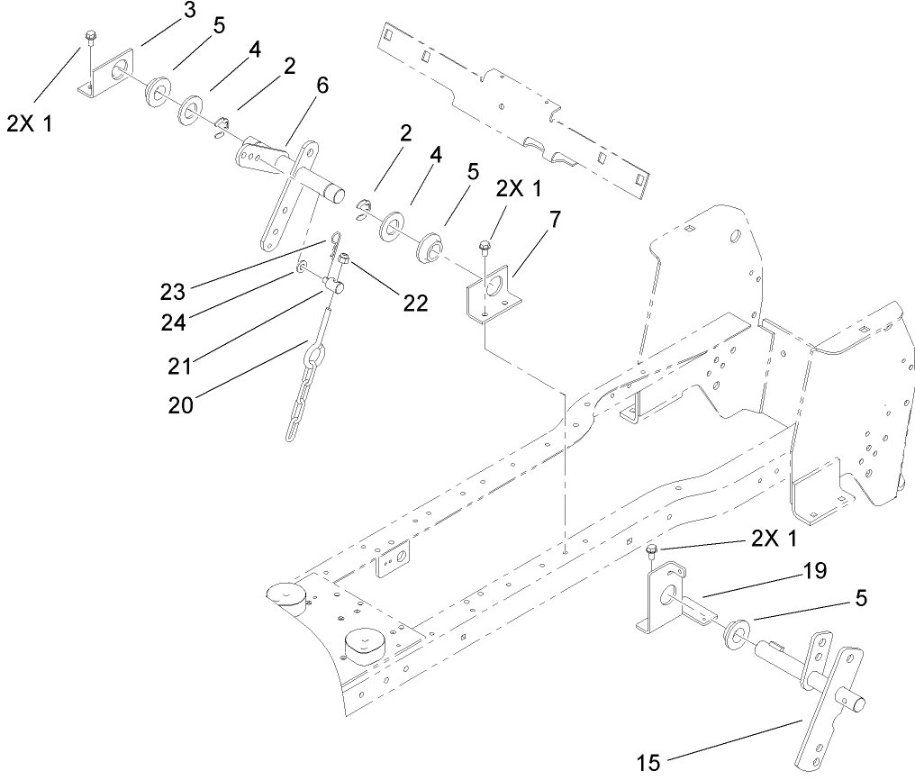 Manual Lift Lever Assembly