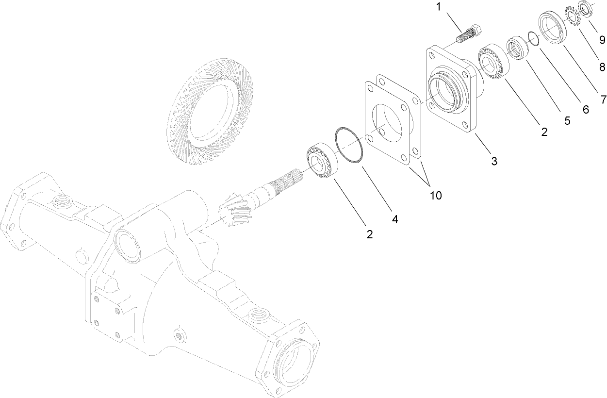 Bevel Pinion Shaft Assembly  Rear Axle Assembly No. 110-4800