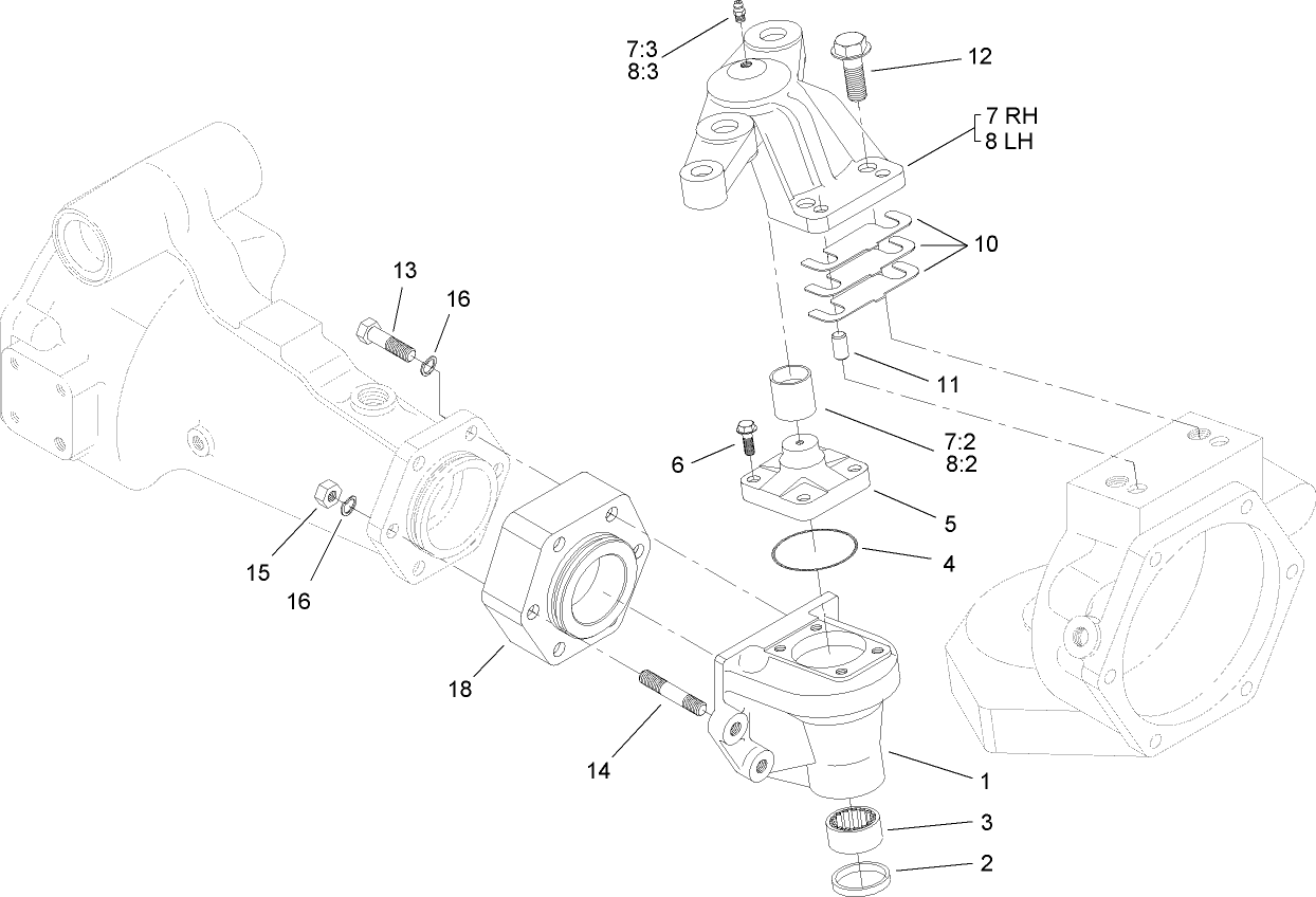 Bevel Gear Case Assembly  Rear Axle Assembly No. 110-4800