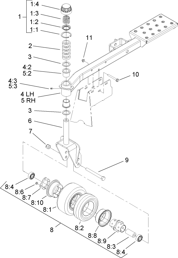 Caster Arm Assembly