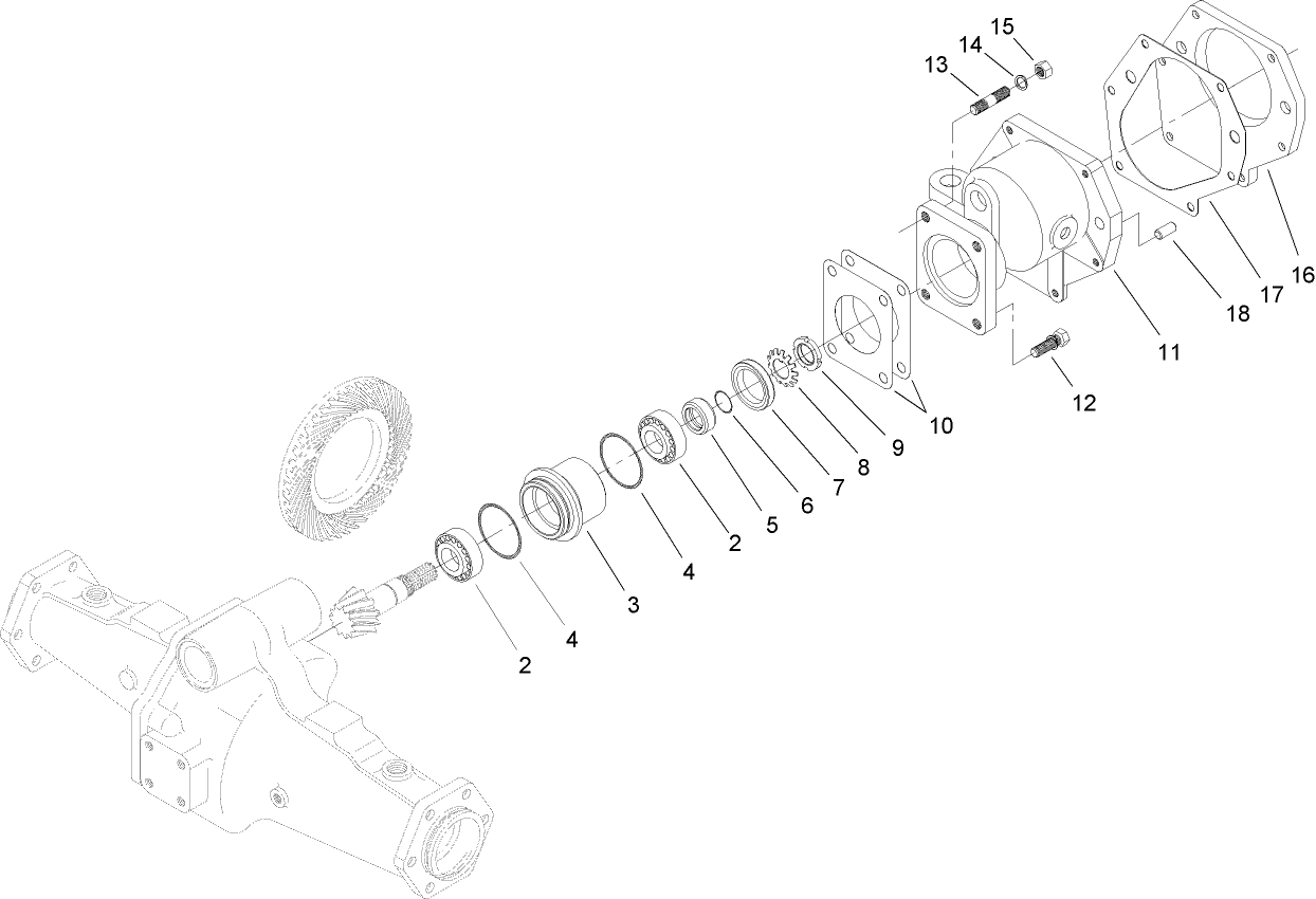 Bevel Pinion Shaft Assembly  Rear Axle Assembly No. 110-4750