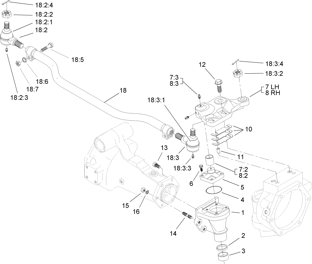 Bevel Gear Case Assembly  Rear Axle Assembly No. 110-4750