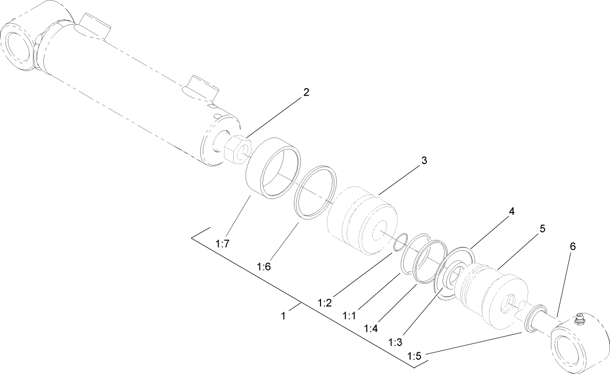 Hydraulic Cylinder Assembly No. 107-1980
