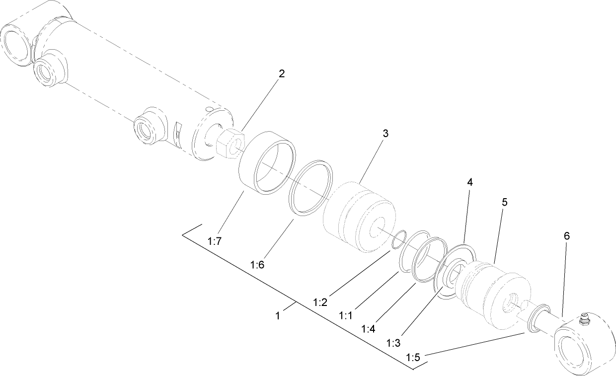Hydraulic Cylinder Assembly No. 107-1978