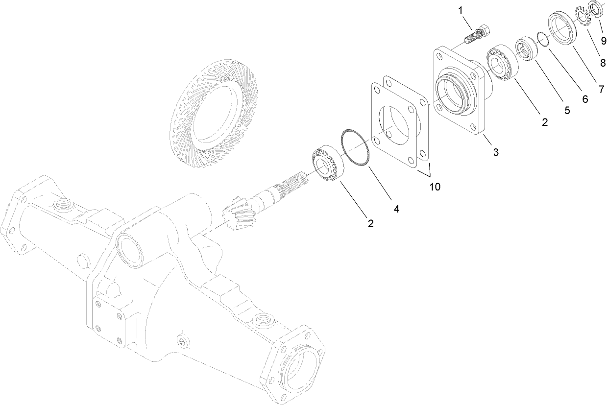 Bevel Pinion Shaft Assembly  Rear Axle Assembly No. 106-1120