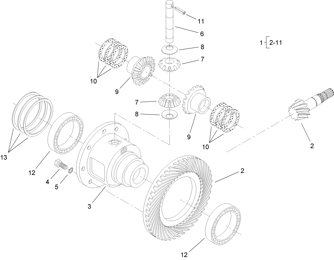 Differential Assembly  Rear Axle Assembly No. 106-1120