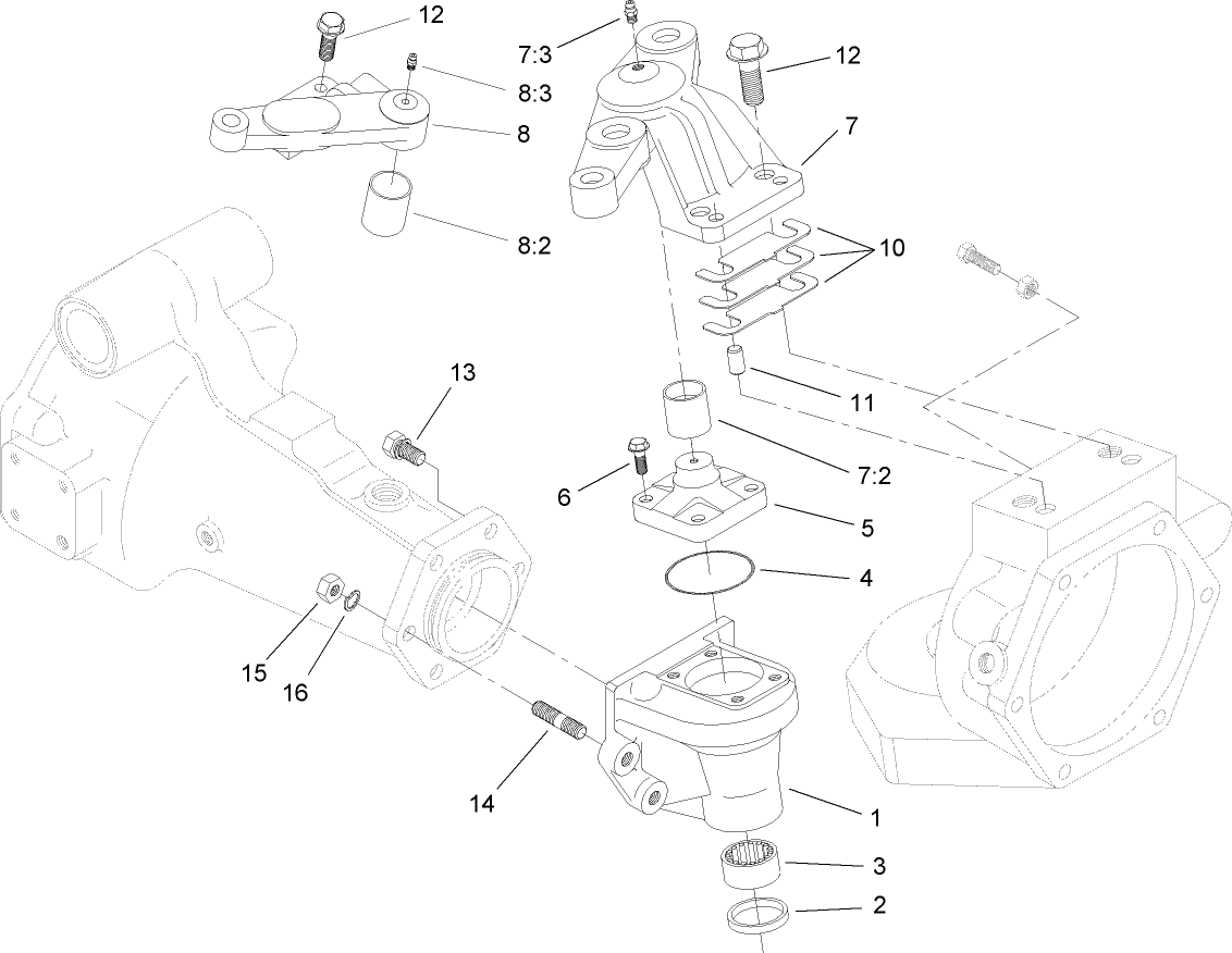 Bevel Gearcase Assembly  Rear Axle Assembly No. 106-1120