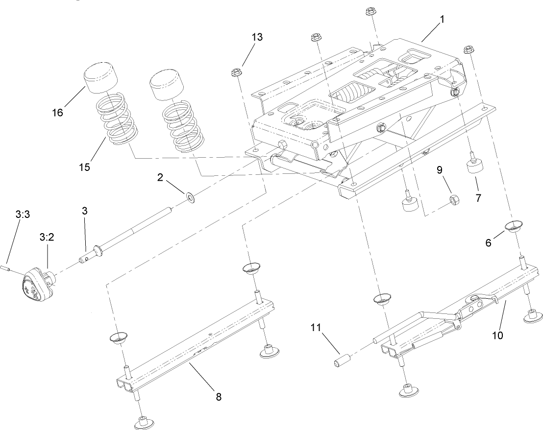 Seat Suspension Assembly No. 76-1970