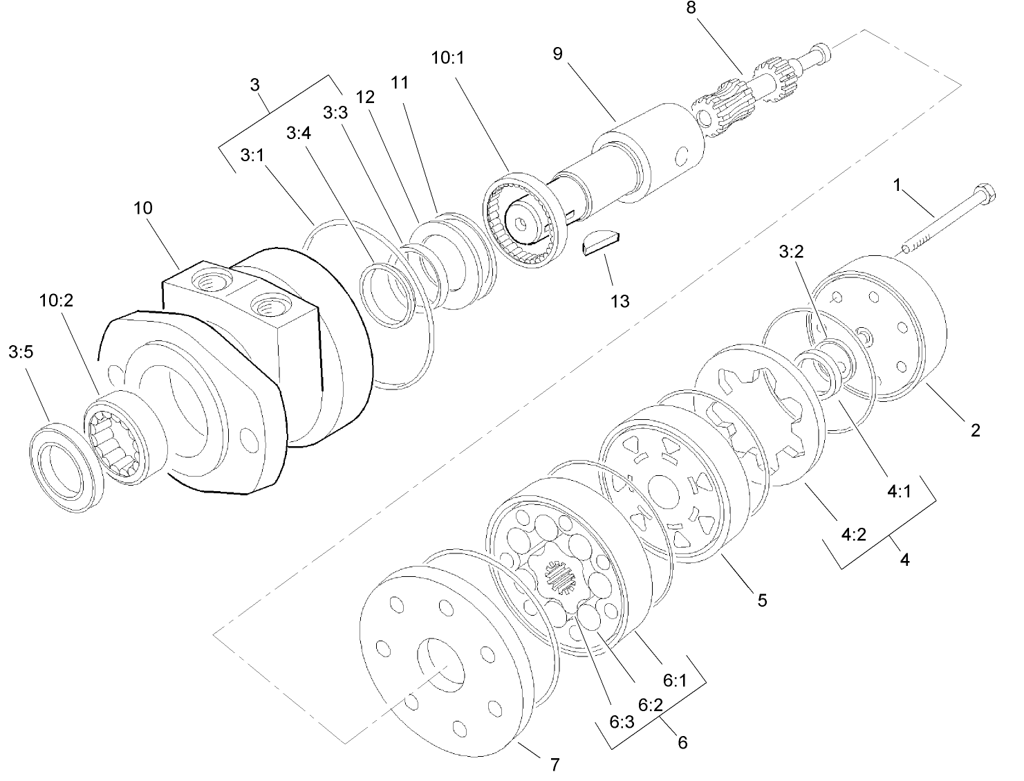 Hydraulic Motor Assembly No. 105-9455