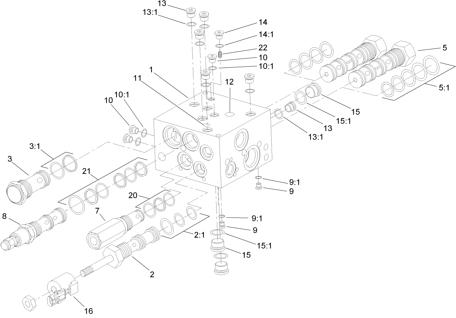 Four Wheel Drive Manifold Assembly No. 100-3054
