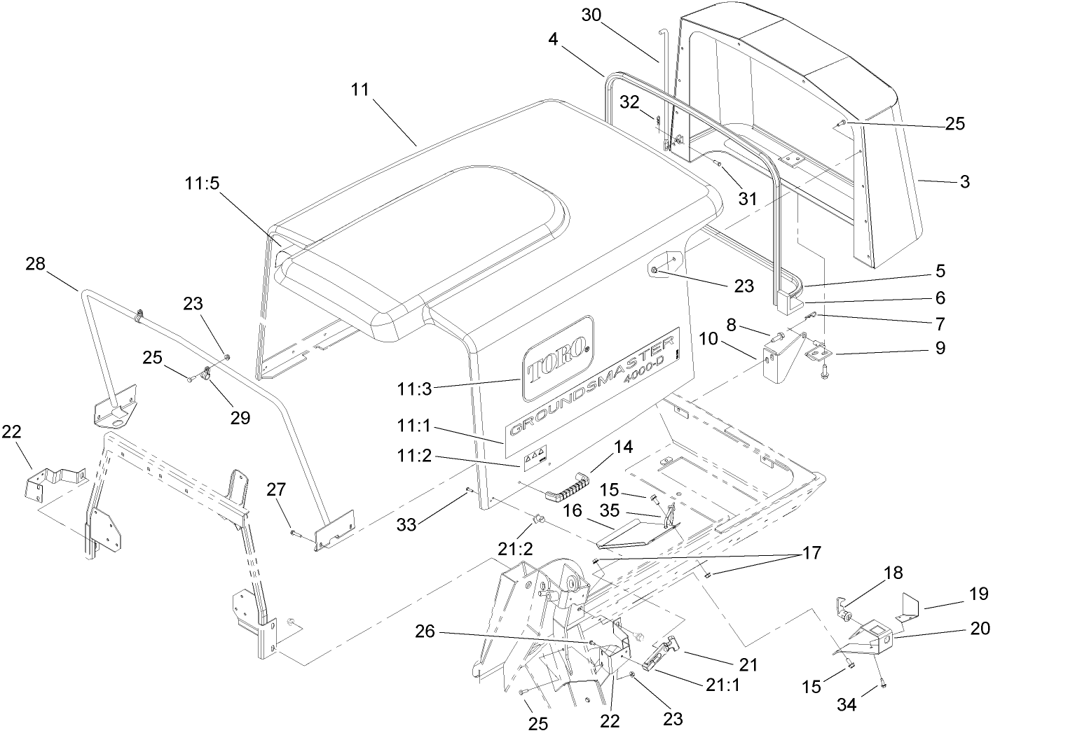 Hood and Screen Assembly