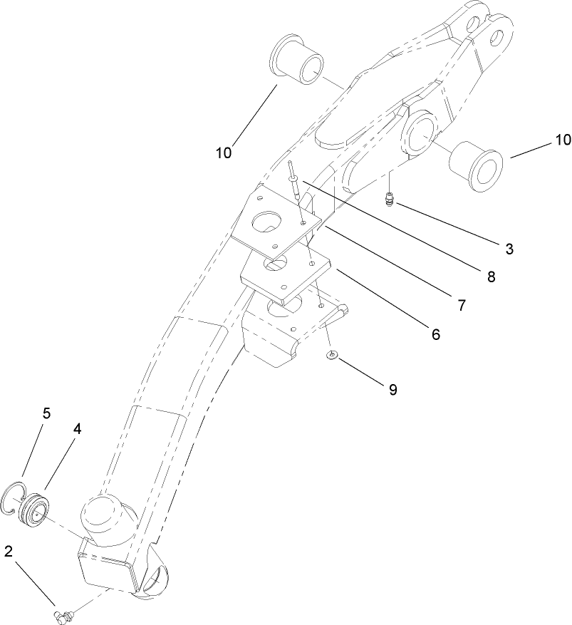 LH Lift Arm Assembly No. 108-1948