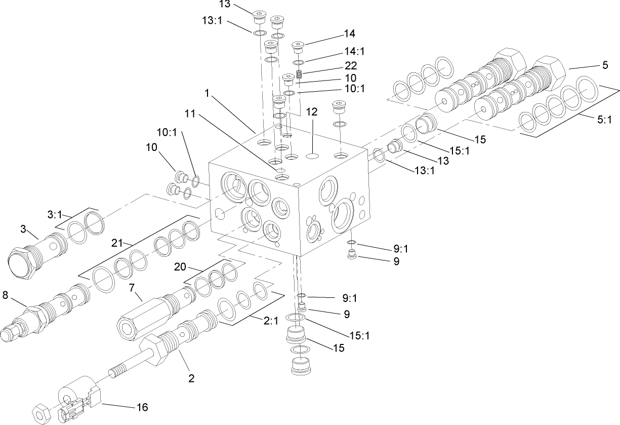 Four Wheel Drive Manifold Assembly No. 100-3054