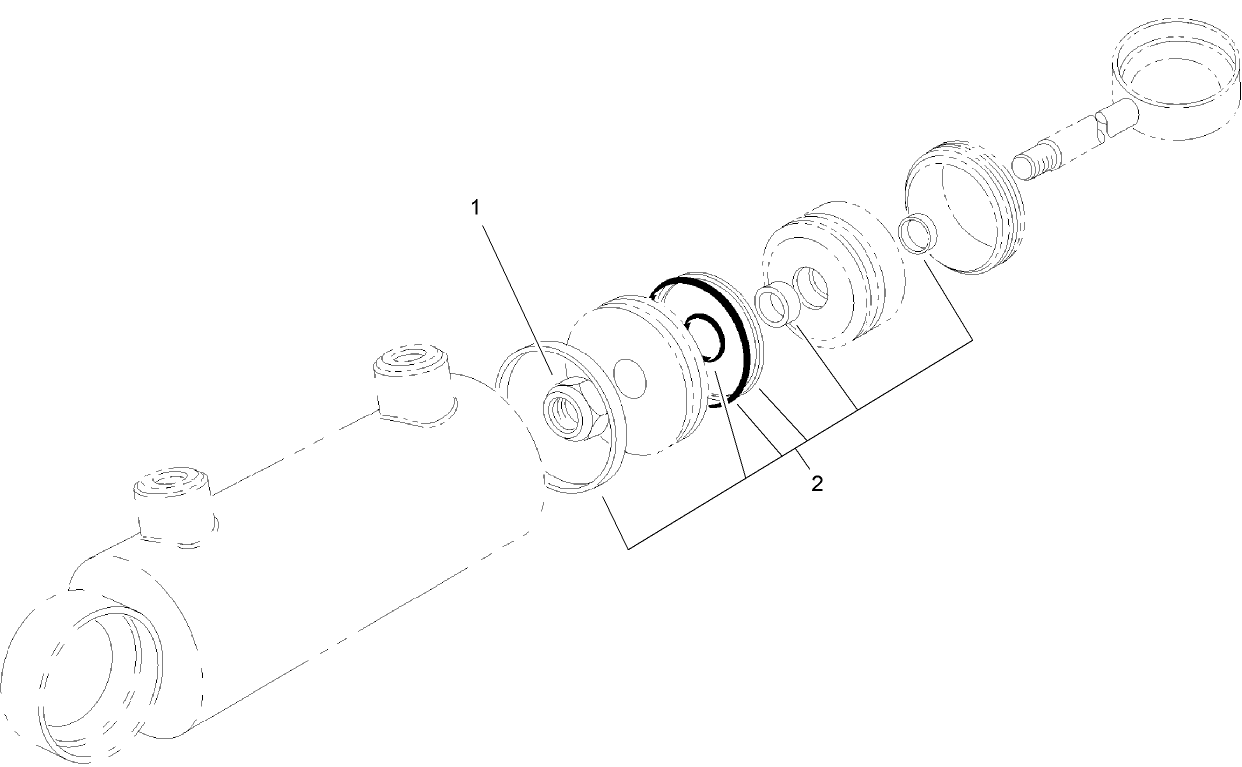 Hydraulic Cylinder Assembly No. 98-8163