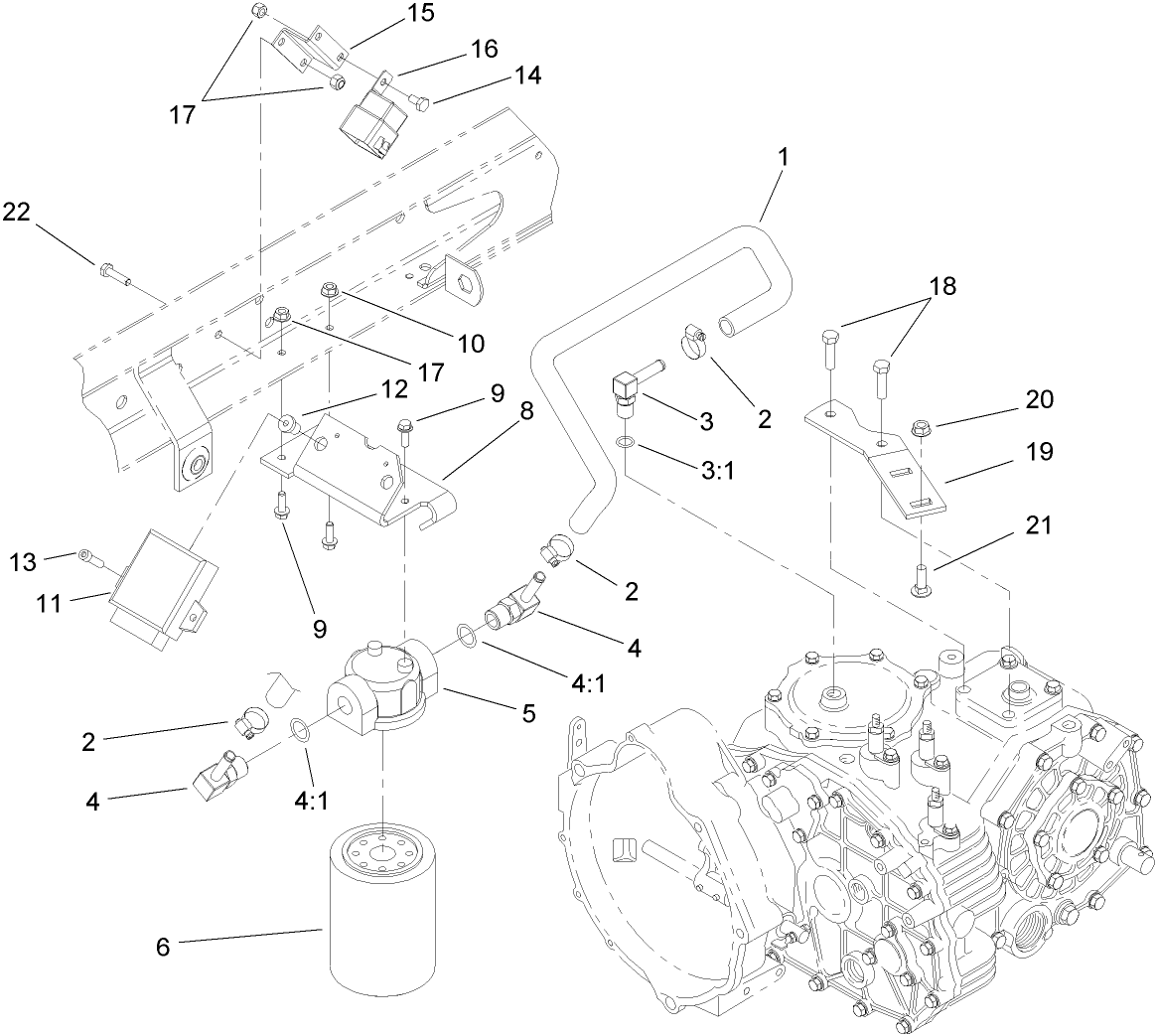 Hydraulic Filter and Relay Assembly