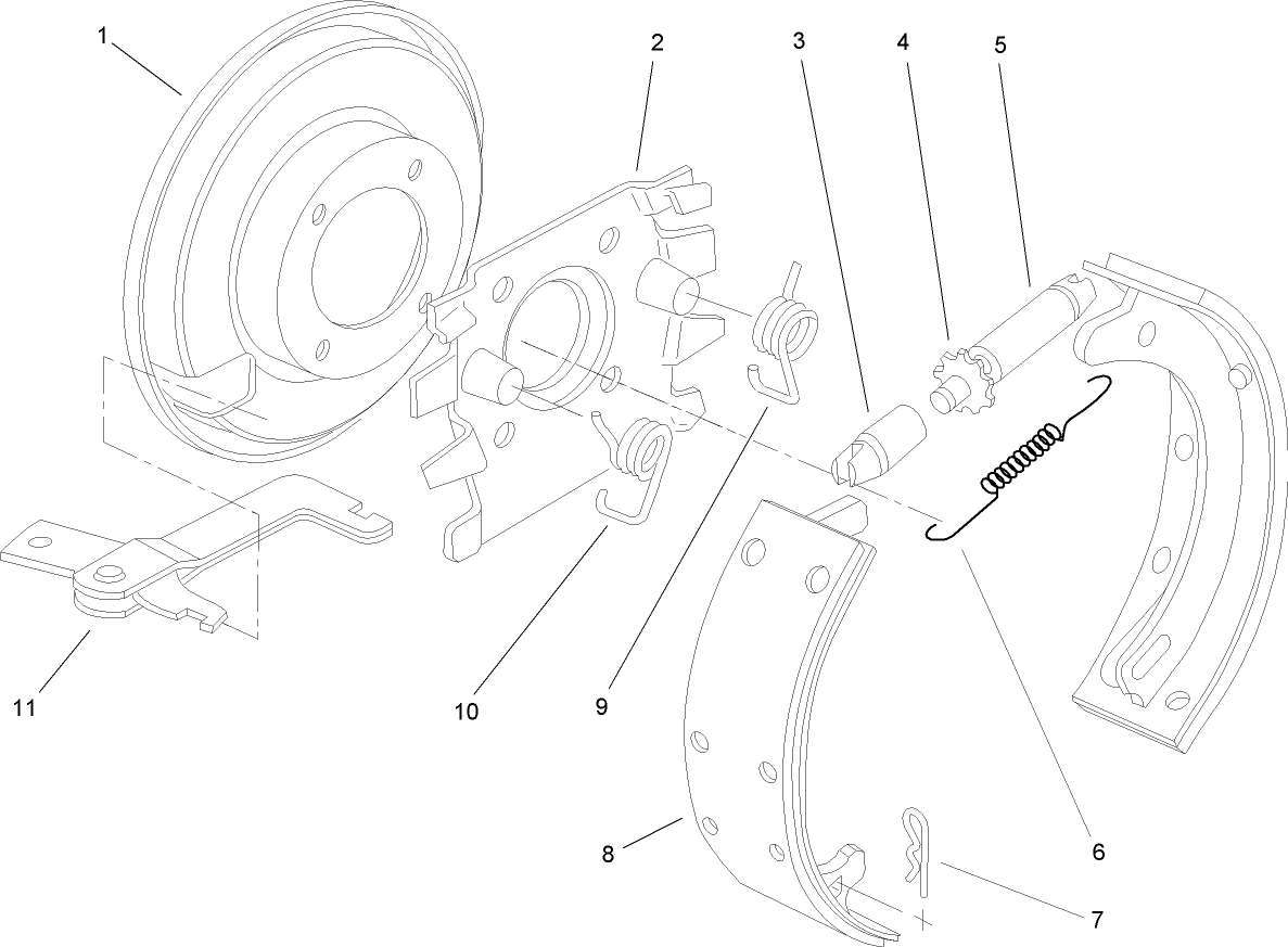Right and Left Hand Brake Assembly
