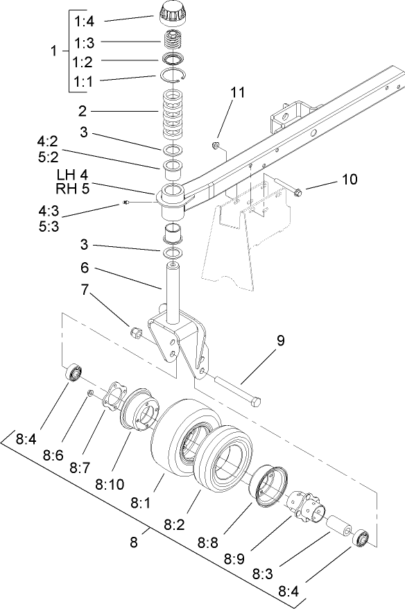 Caster Arm Assembly