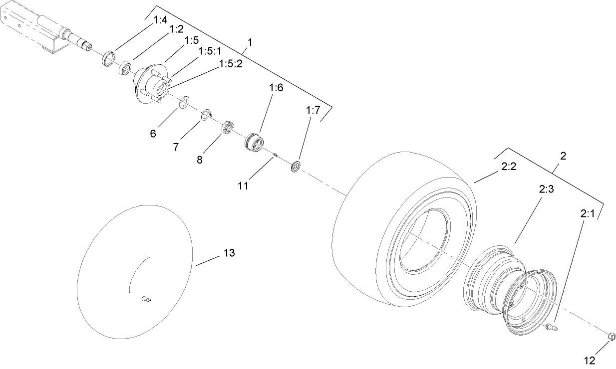 Hub and Wheel Assembly