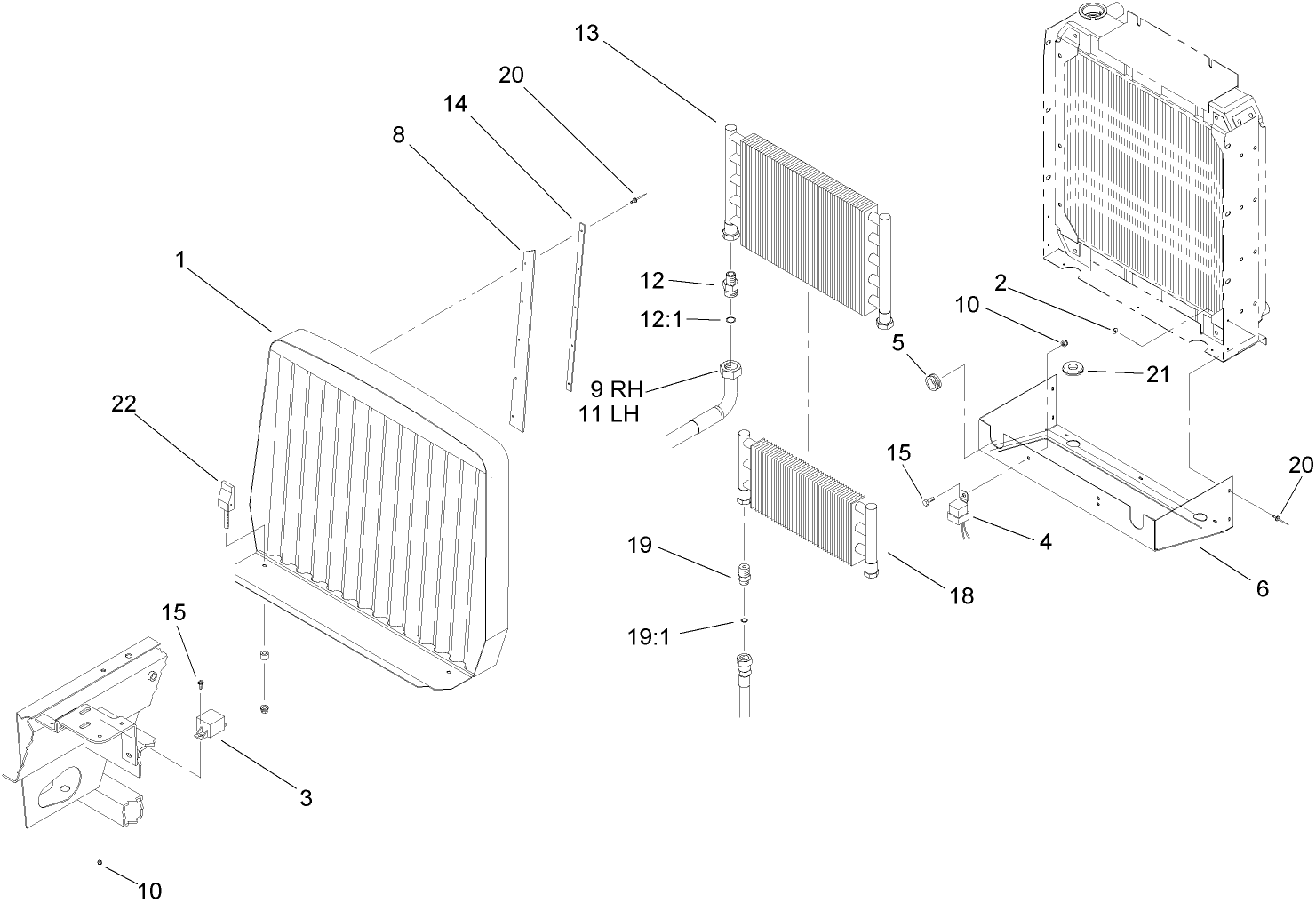 Oil Cooler and Radiator Assembly