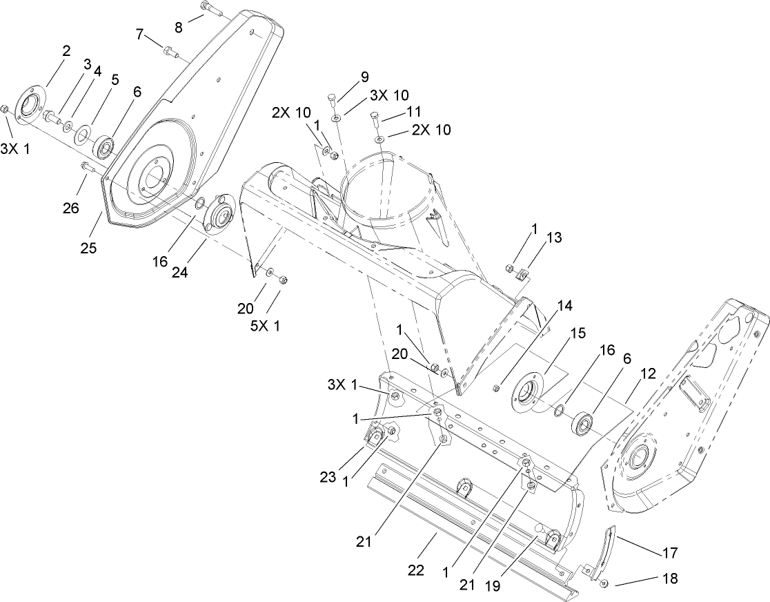 Rotor Housing and Scraper Assembly