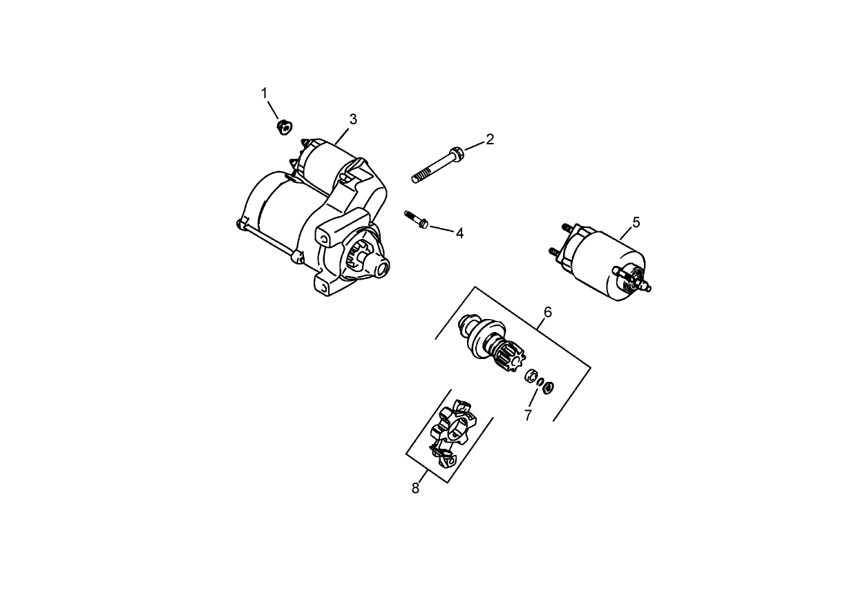 Starting System Assembly  Kohler CH20S 64733