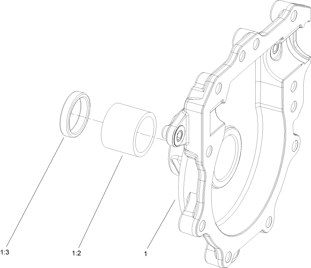 RH Gearcase Assembly No. 108-7327