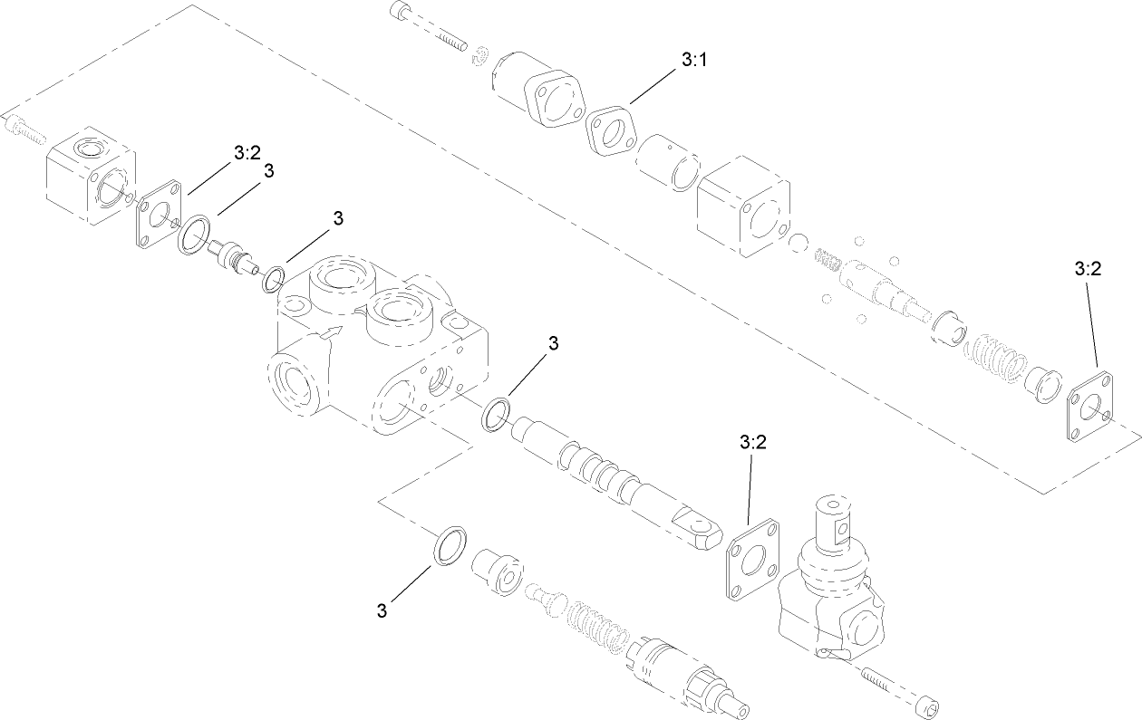 Auxiliary Hydraulic Valve Assembly No. 99-3077