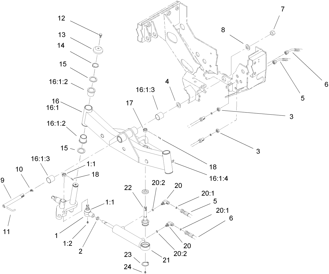 2 Wheel Drive Axle Assembly