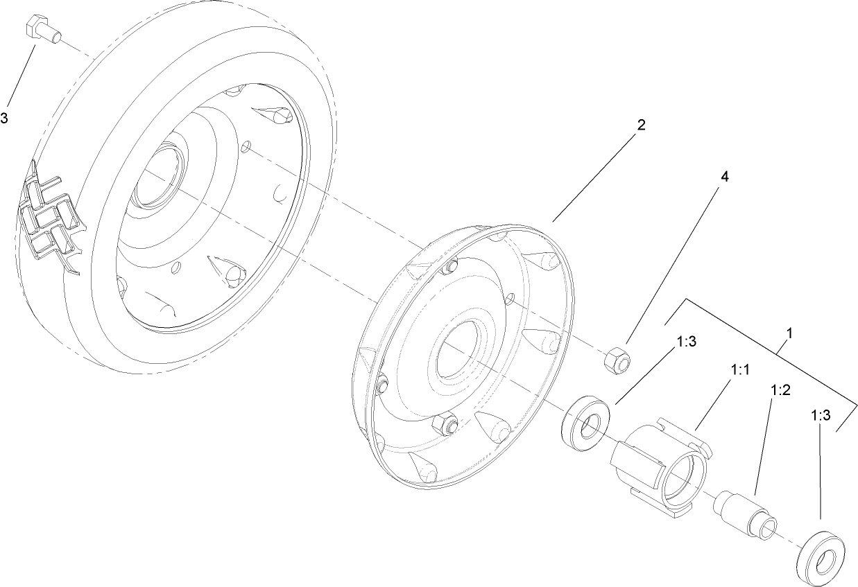 Front Wheel and Tire Assembly