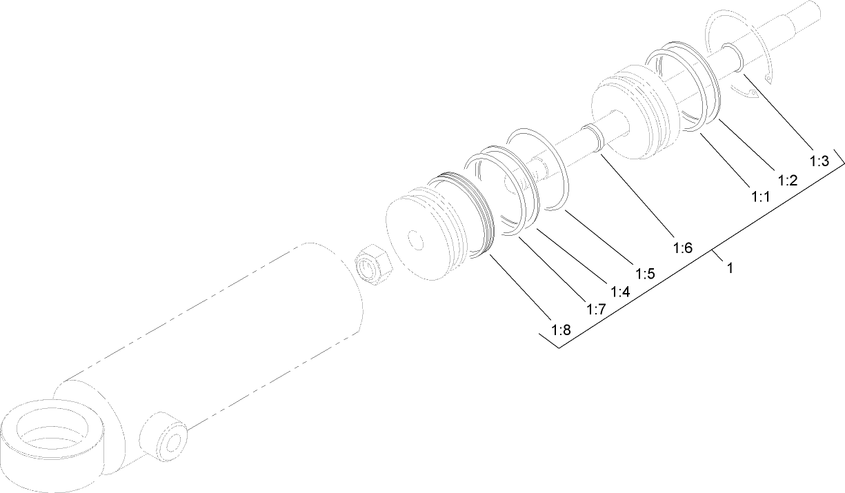 Hydraulic Cylinder Assembly No. 106-2262