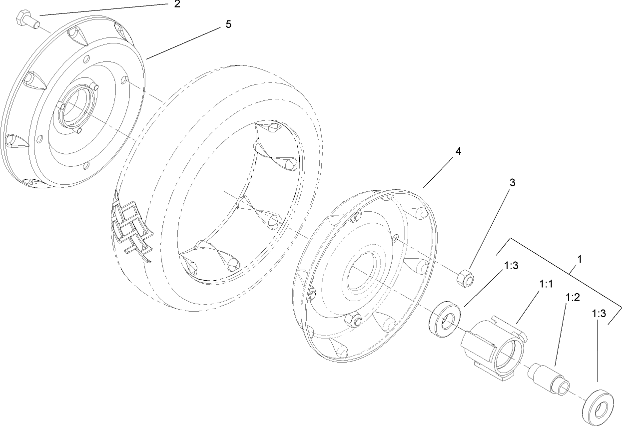 Rear Wheel Assembly No. 100-2860