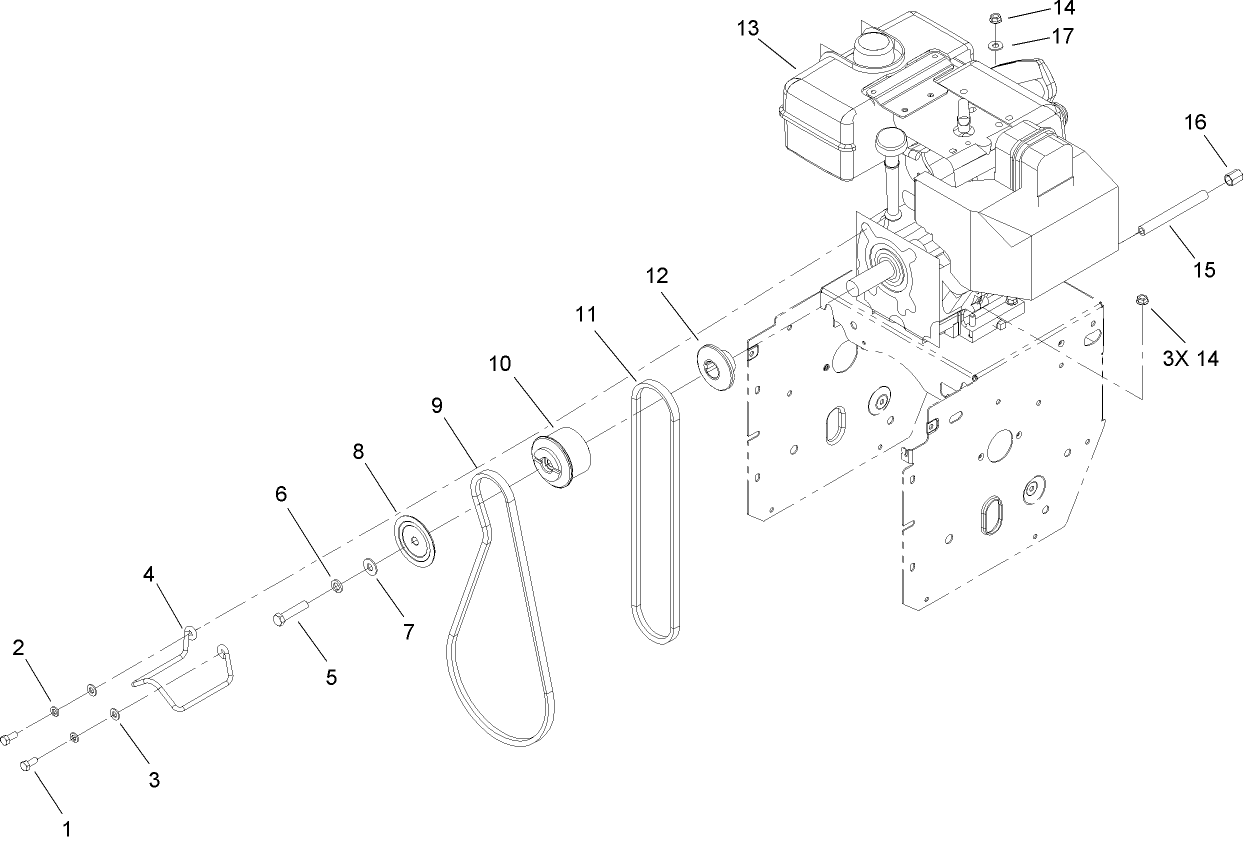 Engine Assembly and Belt Assembly