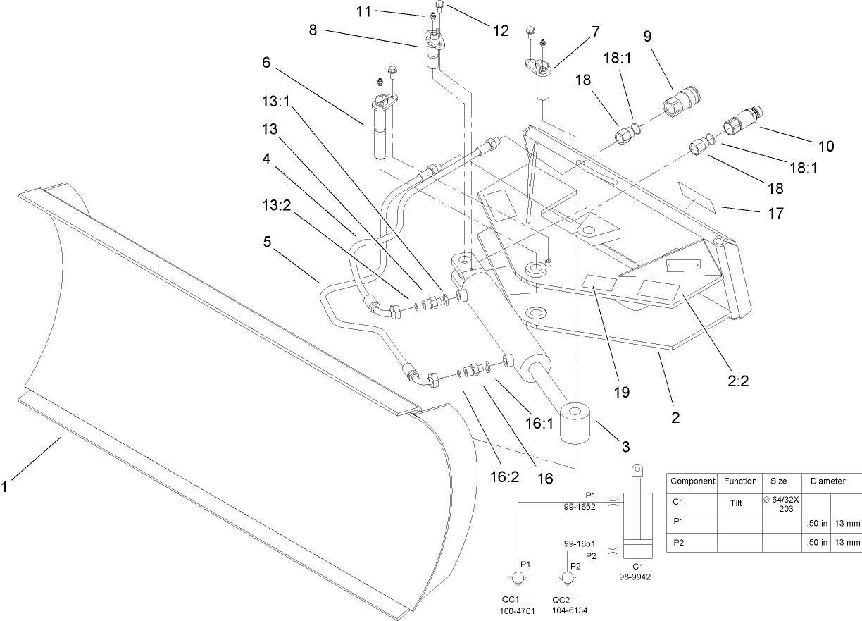 Hydraulic Blade Assembly