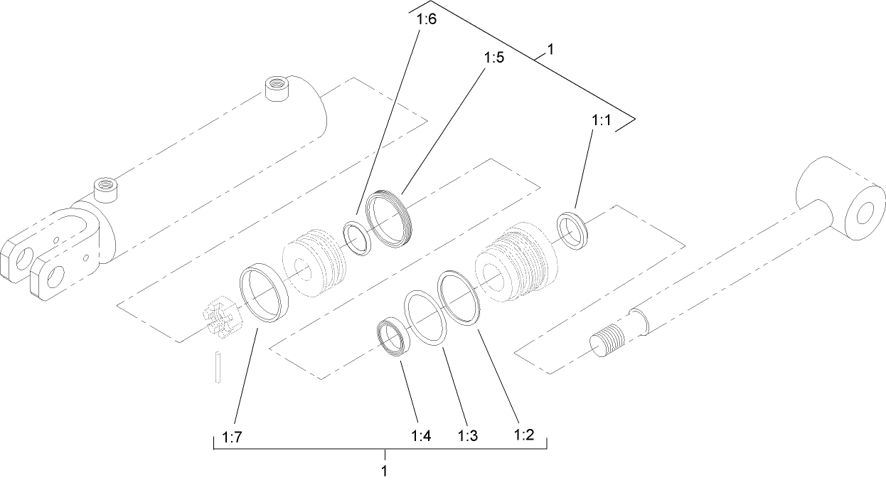 Hydraulic Cylinder Assembly No. 98-9942