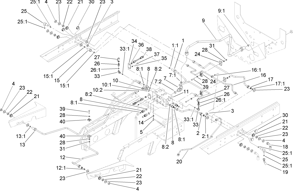 Rear Hydraulic Control Block Assembly