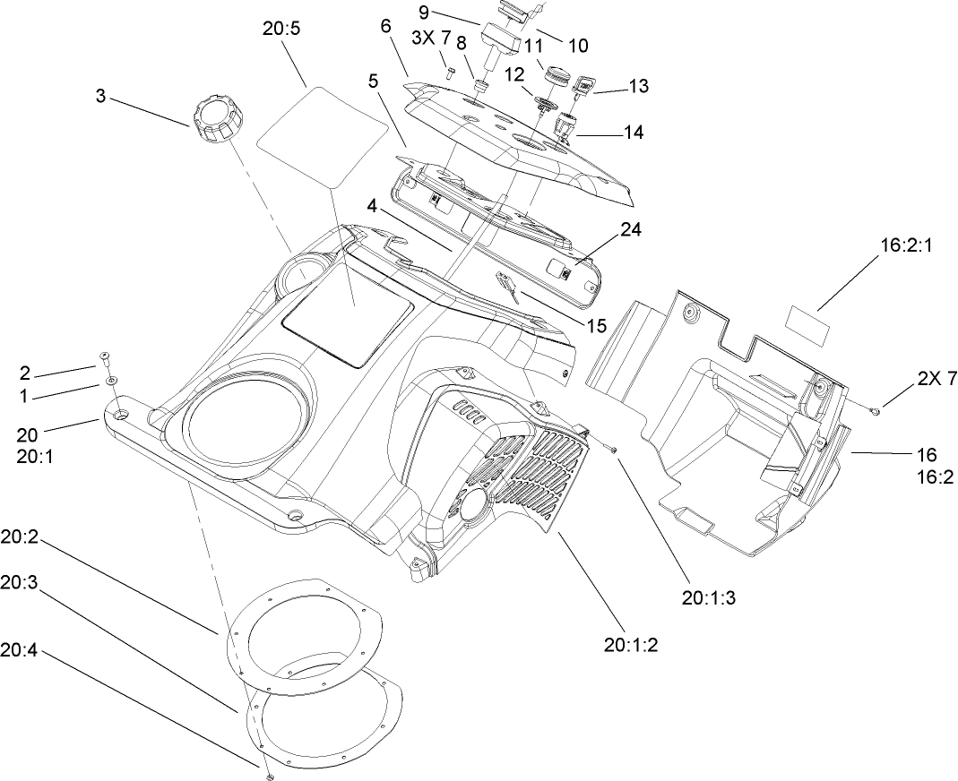 Shroud and Control Panel Assembly