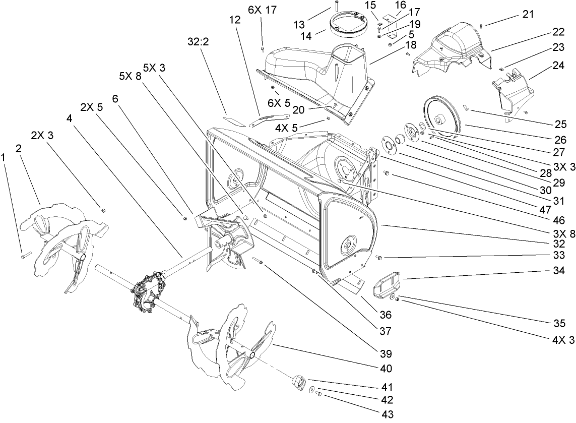Auger and Housing Assembly
