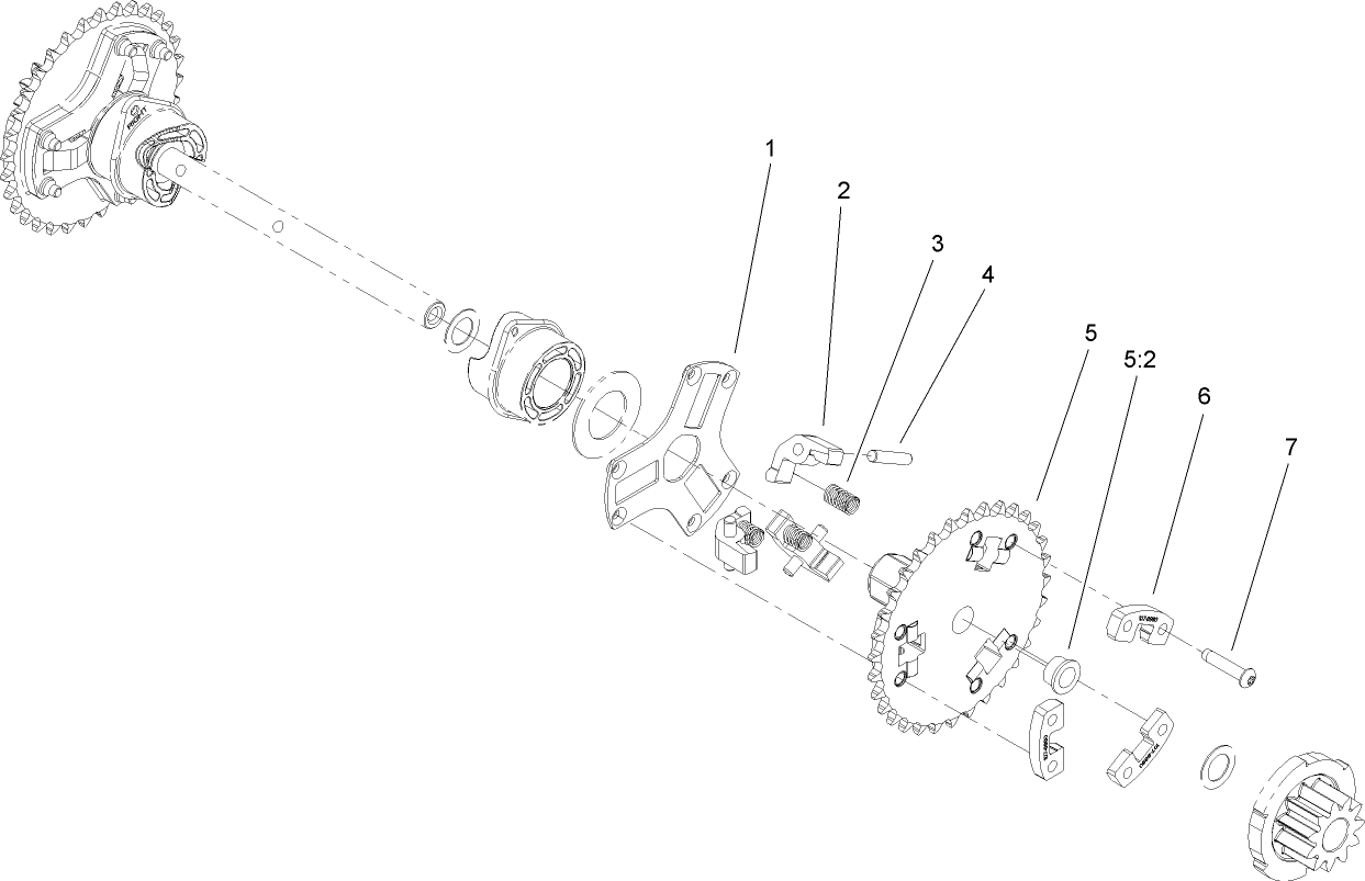 Wheel Clutch Sprocket Assembly