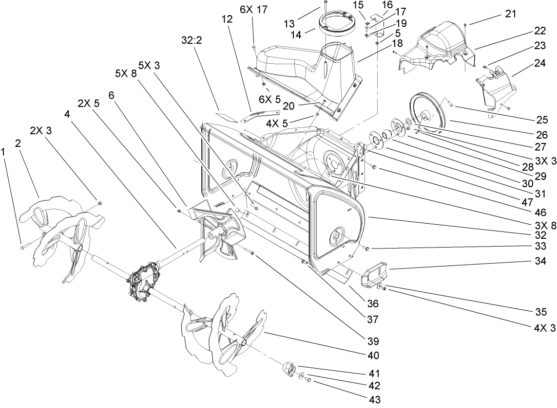 Auger and Housing Assembly