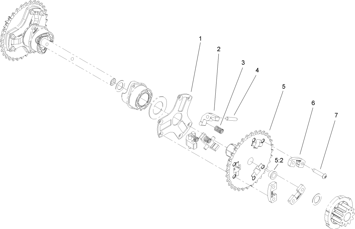 Wheel Clutch Sprocket Assembly