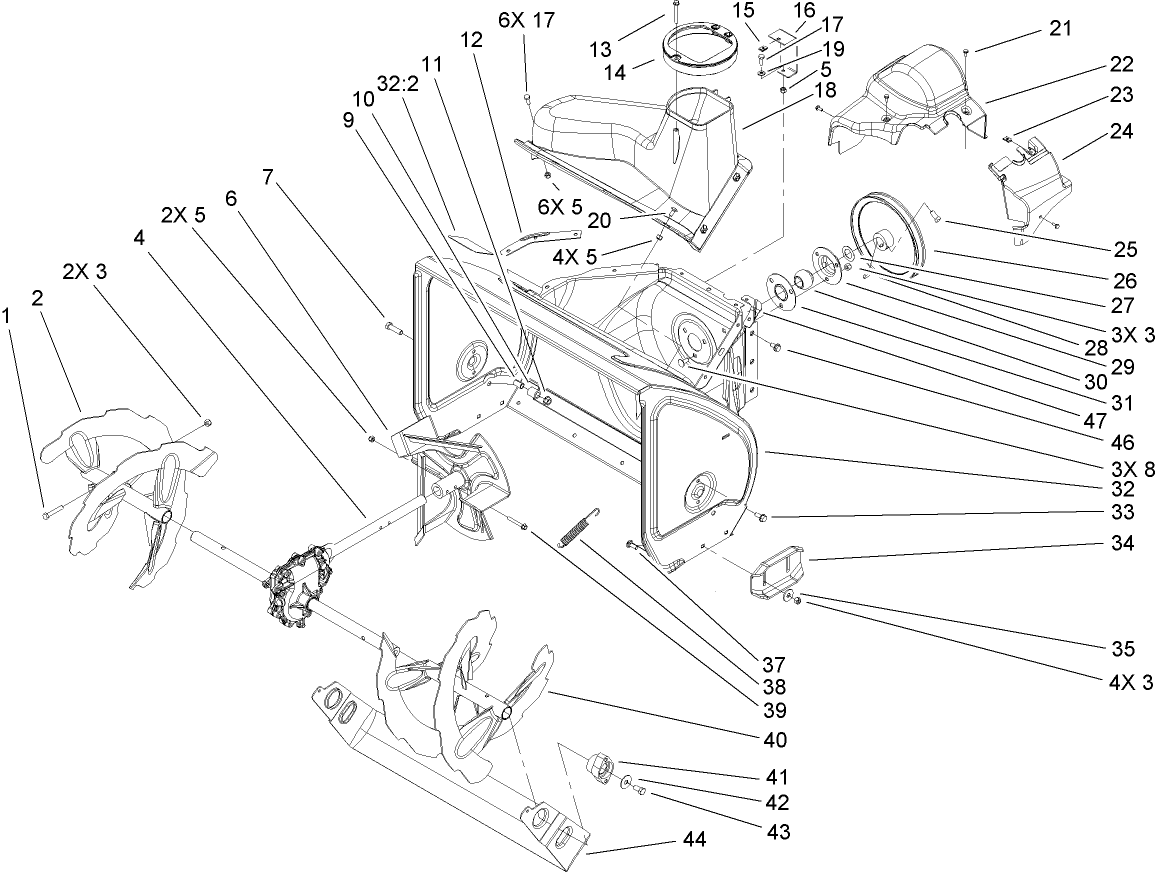 Auger and Housing Assembly
