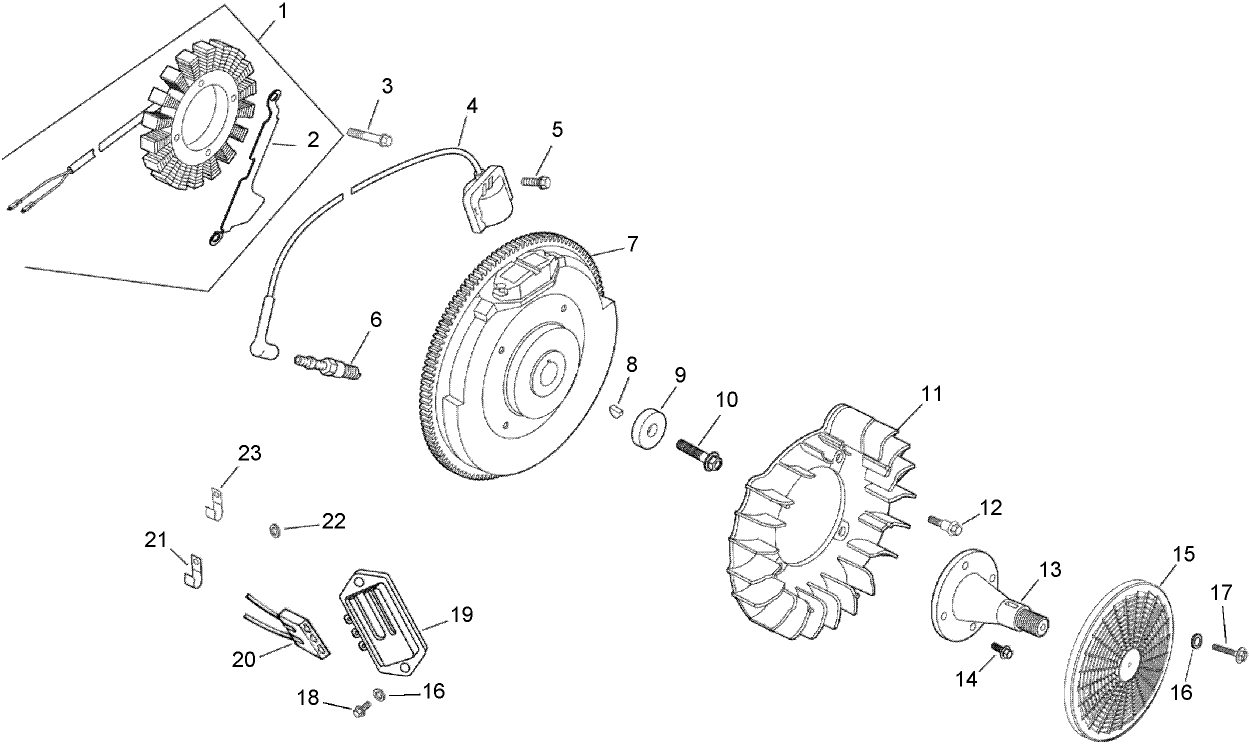 Ignition and Electrical Assembly  Kohler CH730-0132