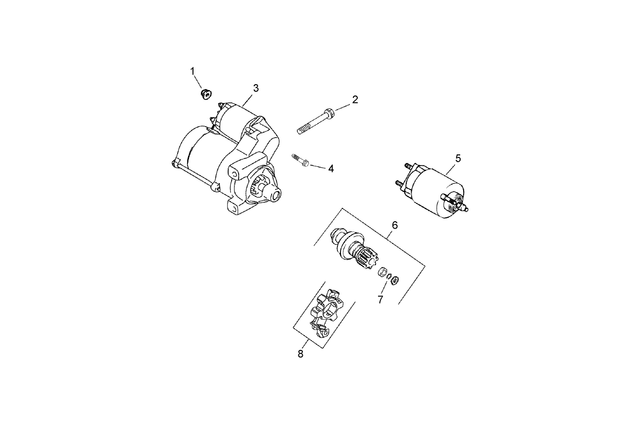 Starting System Assembly  Kohler CH730-0132