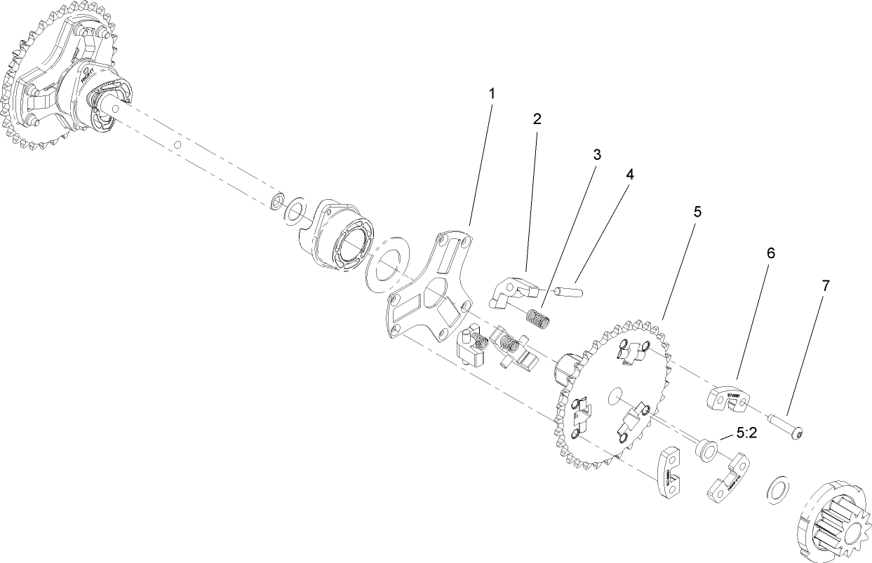 Wheel Clutch Sprocket Assembly