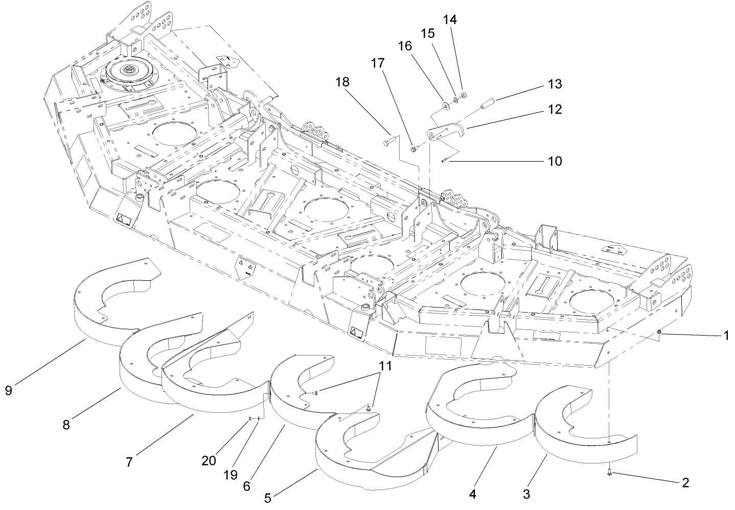 Rear Discharge Baffle Assembly