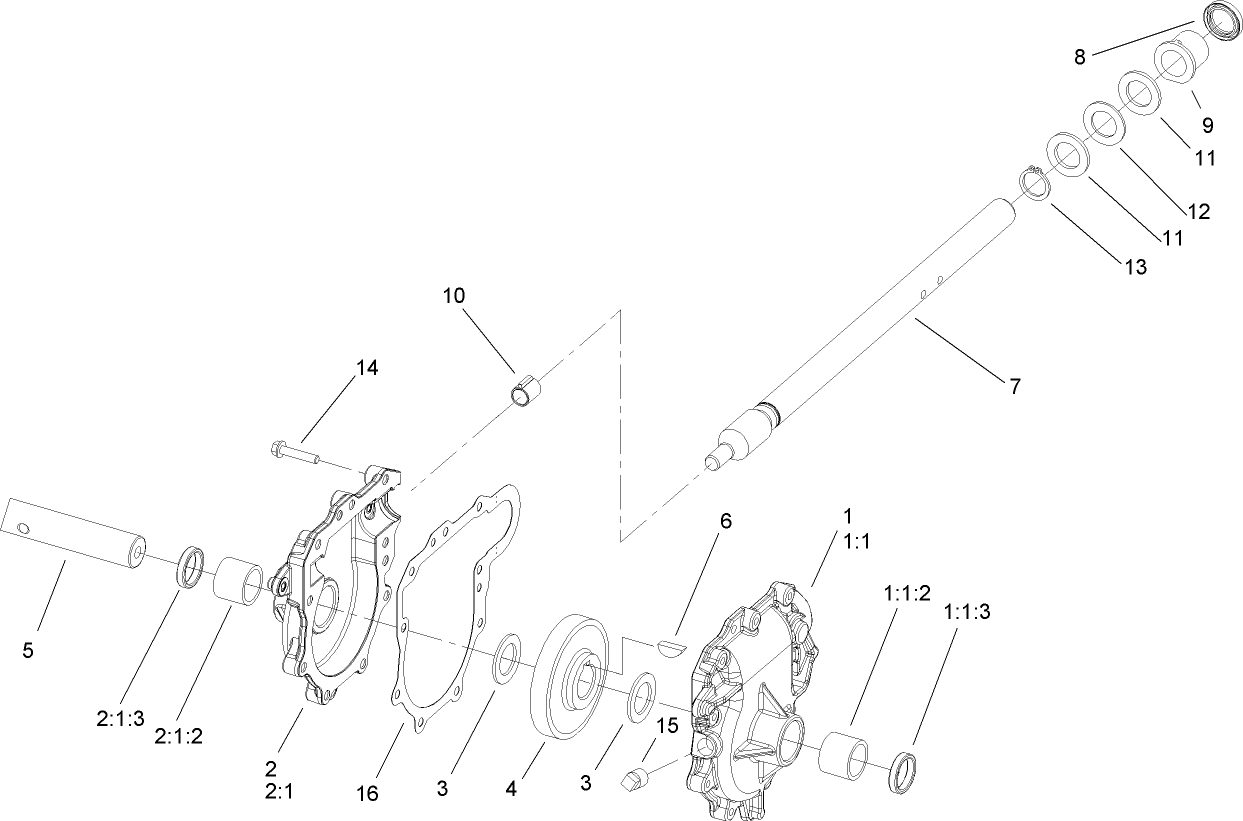 26 Inch Auger Gearcase Assembly No. 108-7328