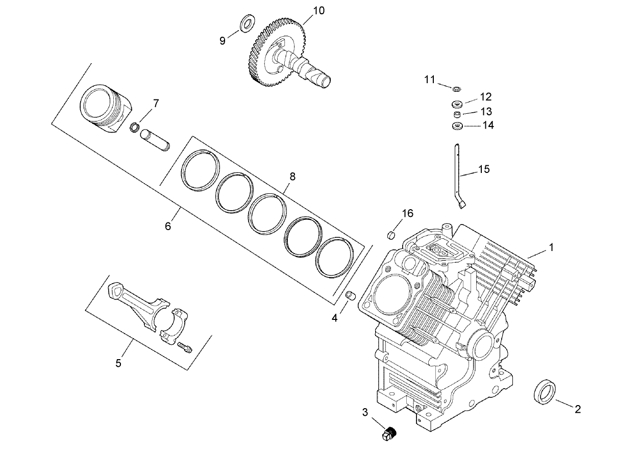Crankcase Assembly  Kohler CH745-0007